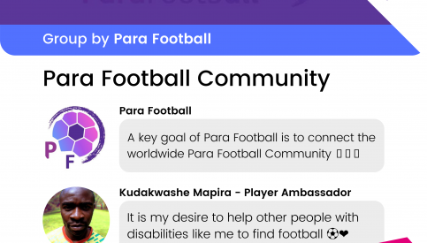 Join the Para Football Community