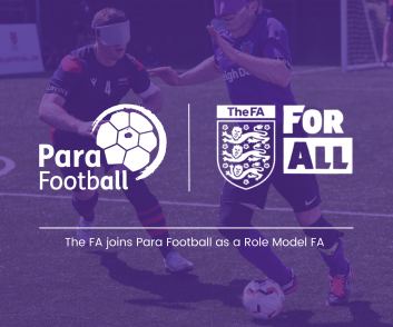 The FA joins Para Football as a Role Model FA
