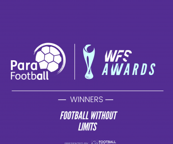 Winners of the 2022 WFS Football Without Limits Award